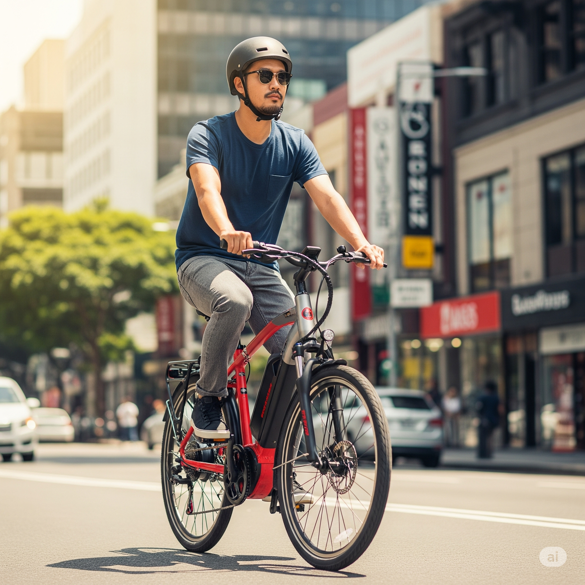 Pessoa carregando e-bike
