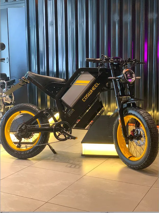 Moto Bike 1500W detalhe da suspensão