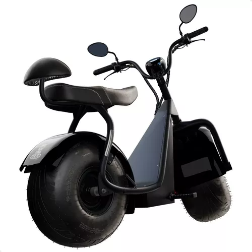 Scooter Elétrica Tui 1000W Cinza Escuro vista lateral