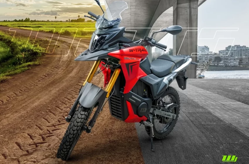 Moto Elétrica Watts WS200 Preta e Vermelha